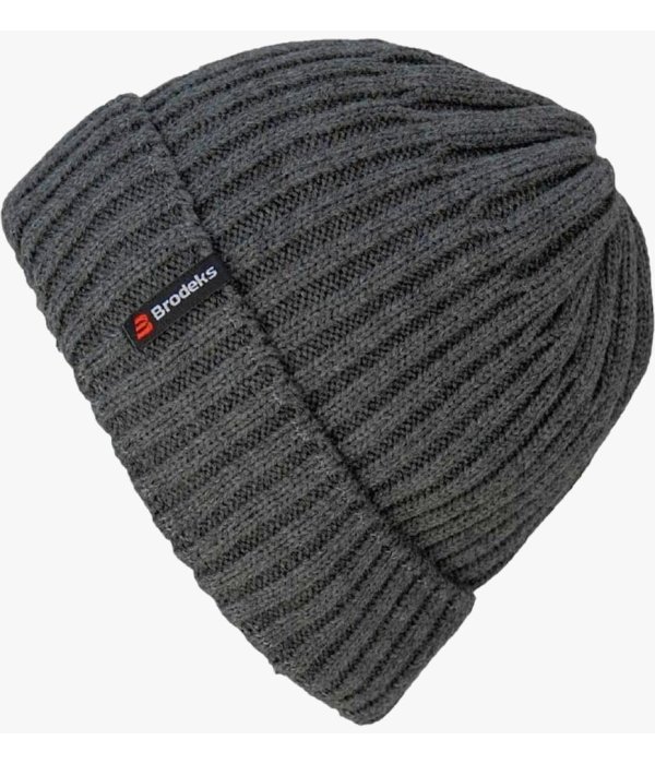 Шапка Brodeks fleece lining, тёмно-серый