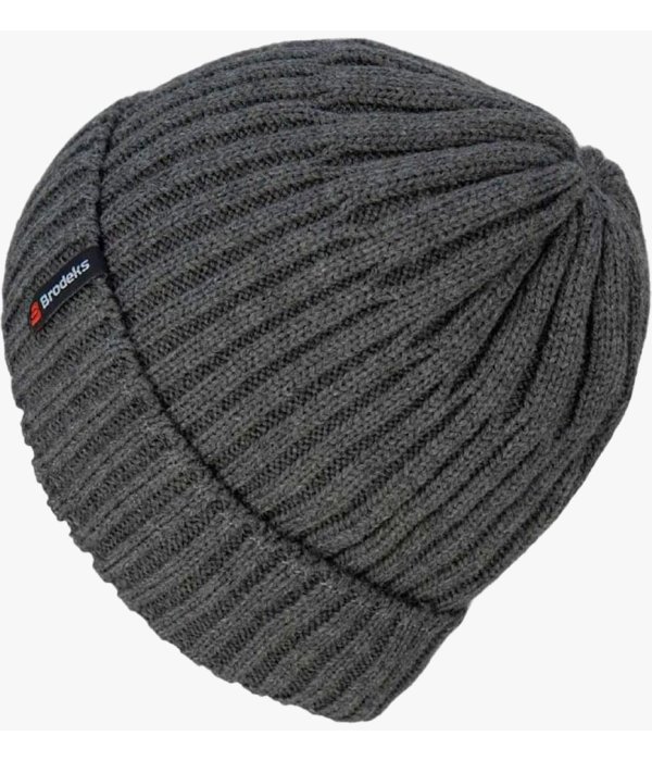Шапка Brodeks fleece lining, тёмно-серый