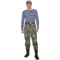 Тельняшка тёмно-синяя с белым пл.160 г/кв.м., 100% х/б