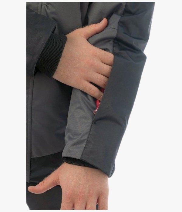 Куртка зимняя мужская Brodeks KW 231, серый, чёрный