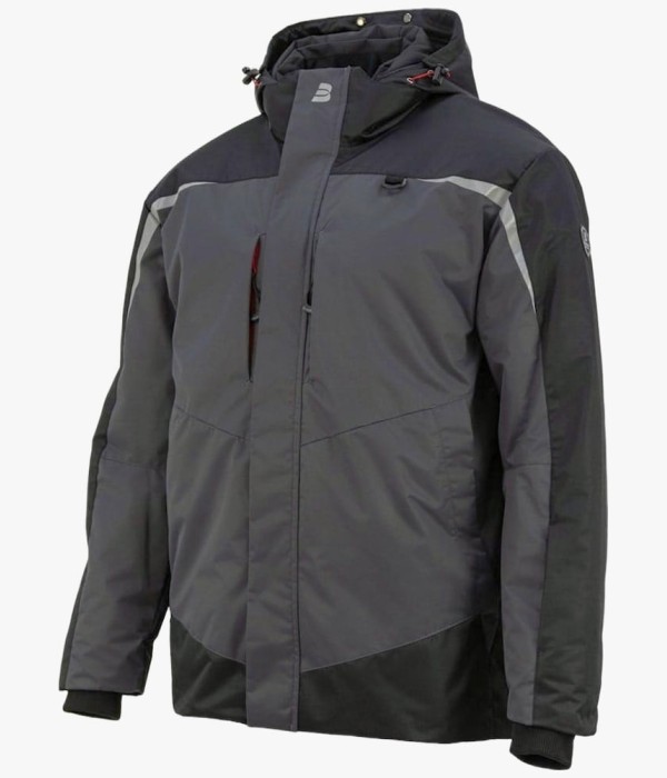 Куртка зимняя мужская Brodeks KW 231, серый, чёрный