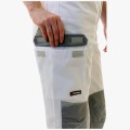 Брюки летние женские Brodeks KS328, белый, серый