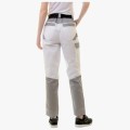Брюки летние женские Brodeks KS328, белый, серый