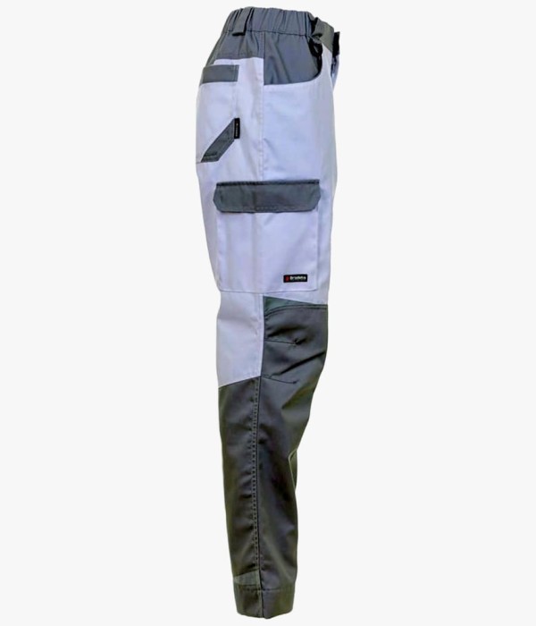 Брюки летние женские Brodeks KS328, белый, серый