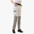 Брюки летние женские Brodeks KS328, белый, серый