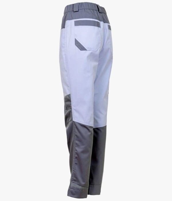 Брюки летние женские Brodeks KS328, белый, серый