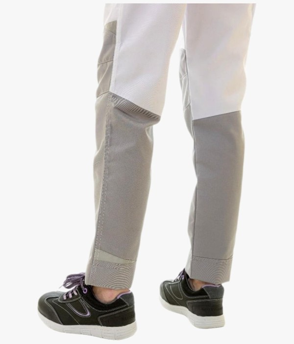 Брюки летние женские Brodeks KS328, белый, серый