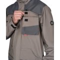 Костюм СИРИУС-СПБ куртка, брюки, песочный с серо-зеленым, 260 г/м2, 80% ПЭ, 20% ХБ