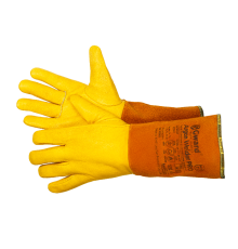Argon Welder Pro Краги из спилка с перчаткой из желтой кожи