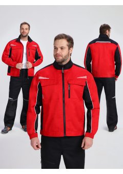 Куртка ProfLineSpecialist (тк.Смесовая,240), красный/черный
