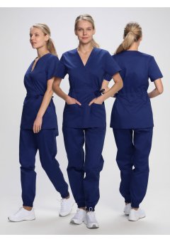 Костюм женский MedLine Марго (тк.Смесовая,145), т.синий