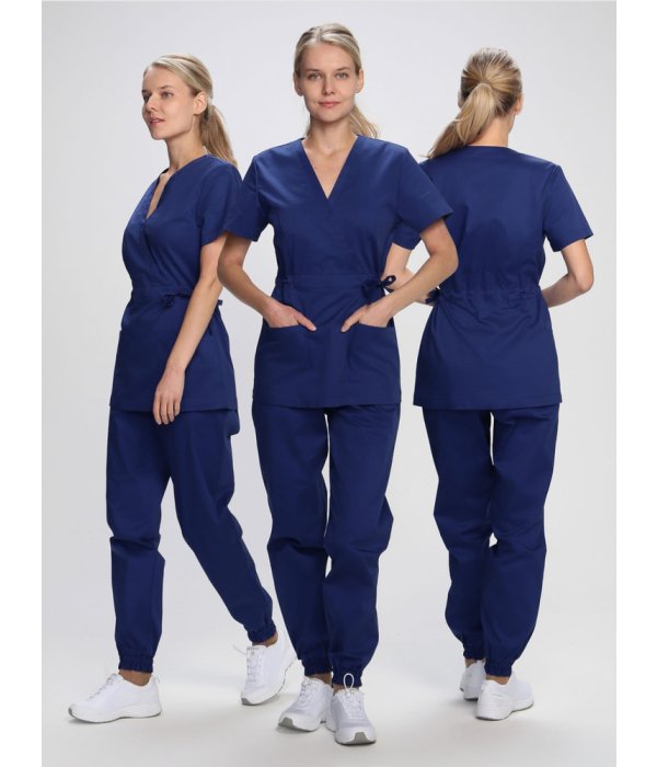 Костюм женский MedLine Марго (тк.Смесовая,145), т.синий
