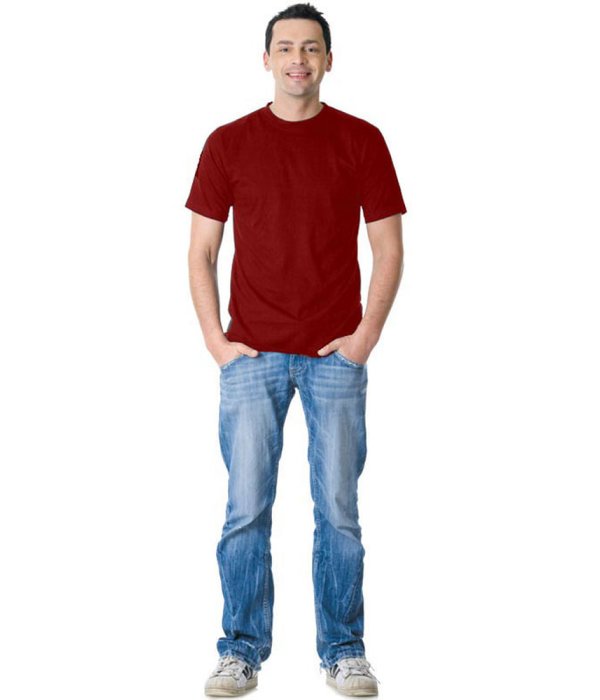 Футболка бордовая 160г/м2