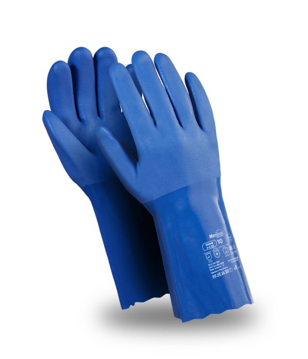 Перчатки Manipula Specialist® Шельф (интерлок+ПВХ 1,9мм), P-T-23/CG-981