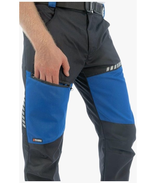 Брюки летние мужские Brodeks KS334, синий, чёрный
