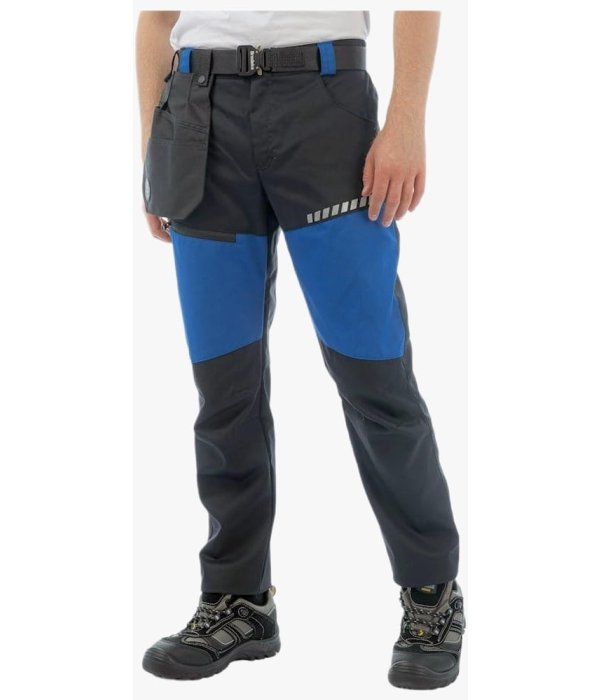 Брюки летние мужские Brodeks KS334, синий, чёрный