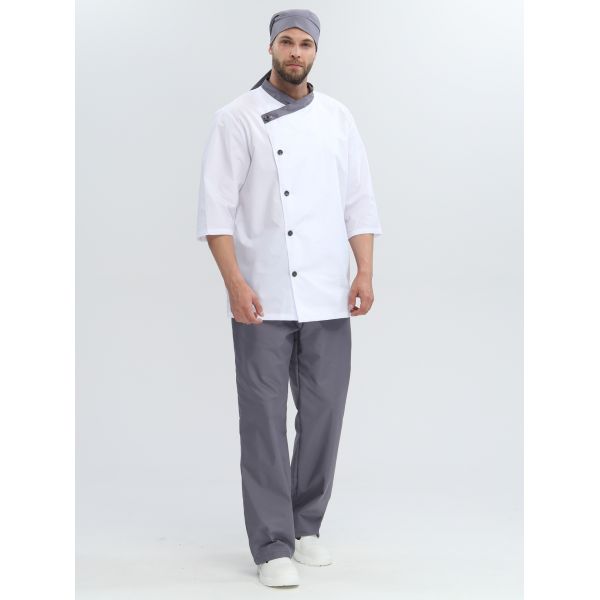 Костюм Канди, ткань Тиси, 120 г/м2, цвет серый, белый