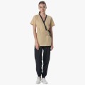 Костюм женский Симпл-001 (тк.Смесовая,120) MedLine, чёрный, бежевый