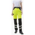 Брюки сигнальные летние женские Brodeks KS319, жёлтый, чёрный