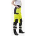 Брюки сигнальные летние женские Brodeks KS319, жёлтый, чёрный