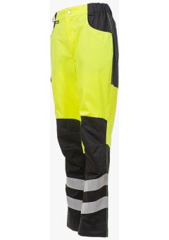 Брюки сигнальные летние женские Brodeks KS319, жёлтый, чёрный