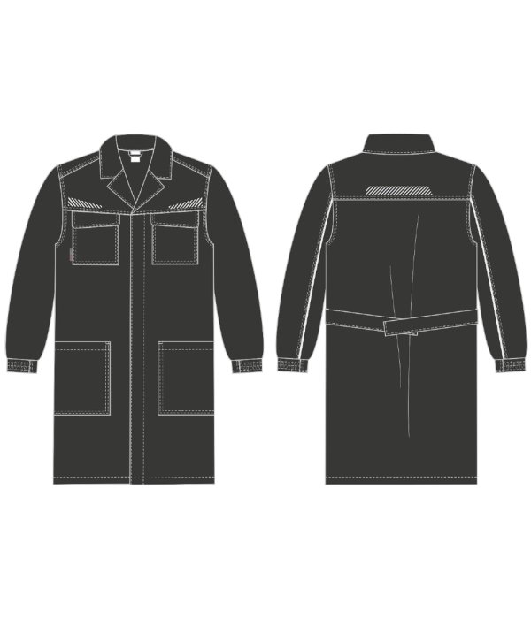 Халат ProfLineSpecialist (тк.Смесовая,240), черный