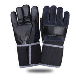 Перчатки Вибро-01-SP Safeprotect, чёрные, натуральная кожа, размер 10,5