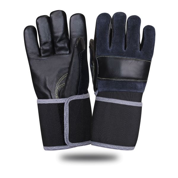 Перчатки Вибро-01-SP Safeprotect, чёрные, натуральная кожа, размер 10,5