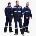 Костюм мужской Вивантек-2 СОП К (тк.Смесовая МВО,240) полукомбинезон, тёмно-синий, чёрный, васильковый