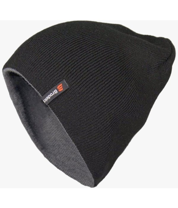 Шапка Brodeks Light Bicolor, чёрный, серый