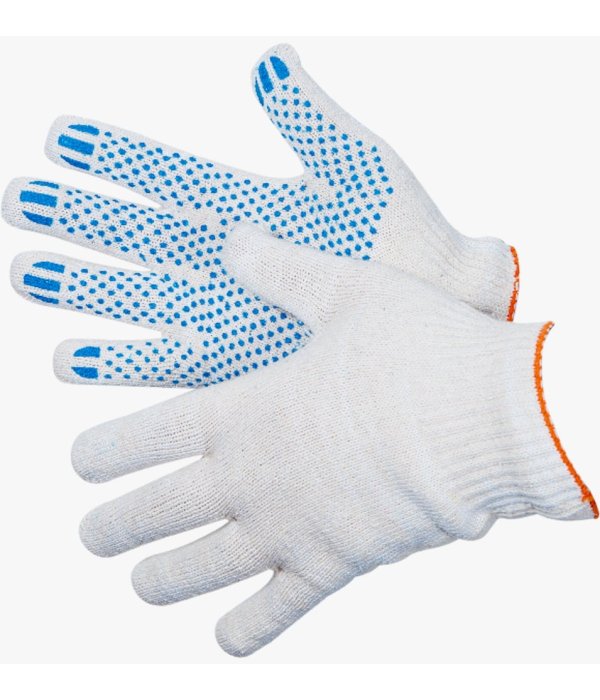 Перчатки ХБ с ПВХ 10/6