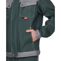 Куртка СИРИУС-ВЕСТ-ВОРК кор. зеленая со ср.серым, 280 г/м2, 65%ПЭ, 35%ХБ