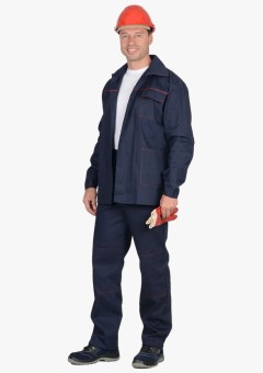 Костюм летний мужской Сириус-Импульс куртка, брюки 100% ХБ, пл. 210 гр/м2