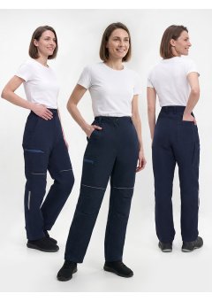 Брюки женские ProfLineSpecialist (тк.Смесовая,240), т.синий/васильковый