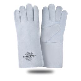 Краги спилковые Safeprotect Карелия серые, без подкладки, размер 10,5