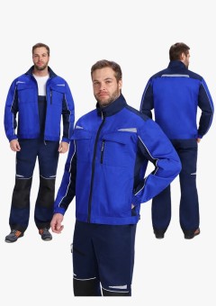 Куртка мужская ProfLineSpecialist (тк.Смесовая,240), васильковый, тёмно-синий