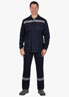 Костюм летний мужской Сириус-Сфера куртка, брюки 100% ХБ, пл. 270 гр/м2