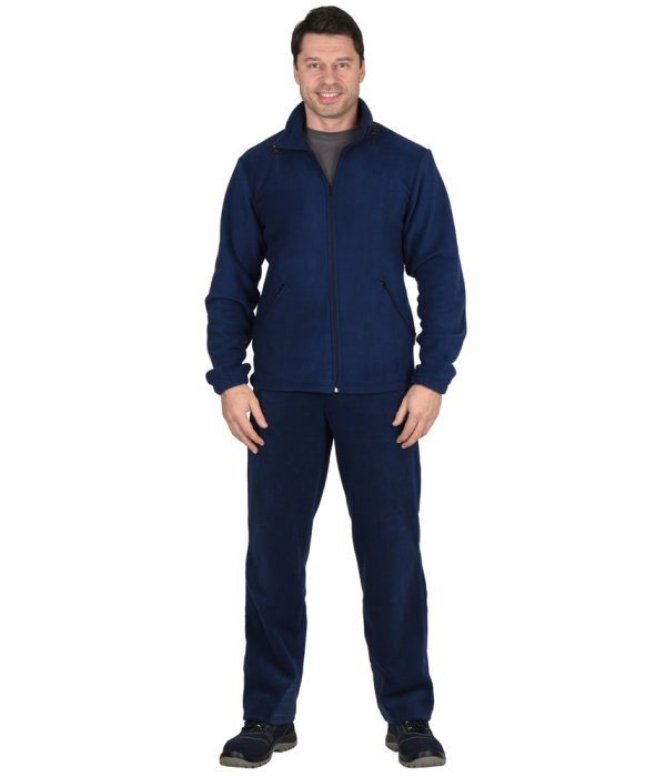 Куртка флисовая темно-синяя, 280 г/м2