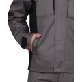 Костюм СИРИУС-ЦИТРИН куртка, брюки ср.серый с черным, 245 г/м2, 65%ПЭ, 35%ХБ