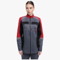Костюм женский Вектрон-1 (тк.Смесовая,240) брюки, серый, красный, чёрный