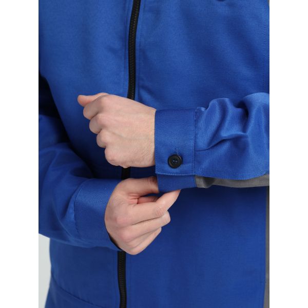 Костюм Практик-2 СОП CH, ткань Смесовая, 210 г/м2, полукомбинезон, цвет васильковый, серый