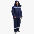 Костюм зимний Квайл-2 (тк.Смесовая, 210) полукомбинезон, тёмно-синий, васильковый