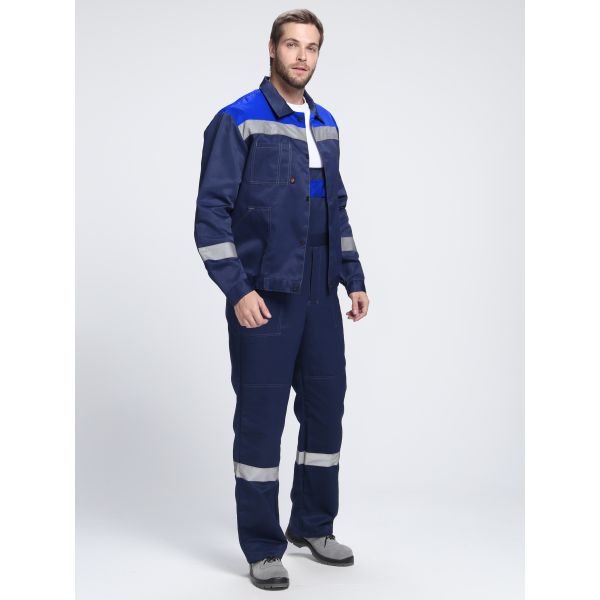 Костюм Легион-2 СОП, ткань Смесовая, 210 г/м2, полукомбинезон, цвет тёмно-синий, васильковый