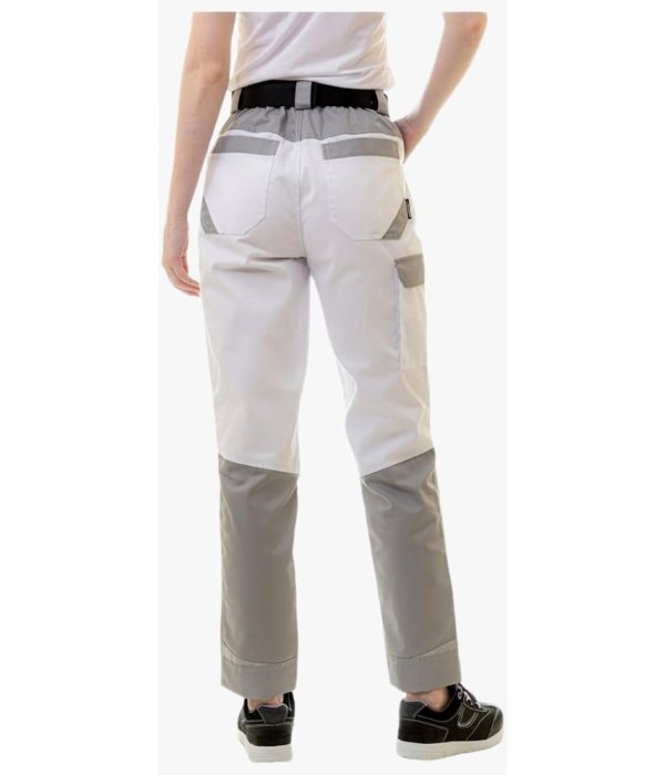Брюки летние женские Brodeks KS328, белый, серый