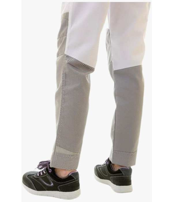Брюки летние женские Brodeks KS328, белый, серый