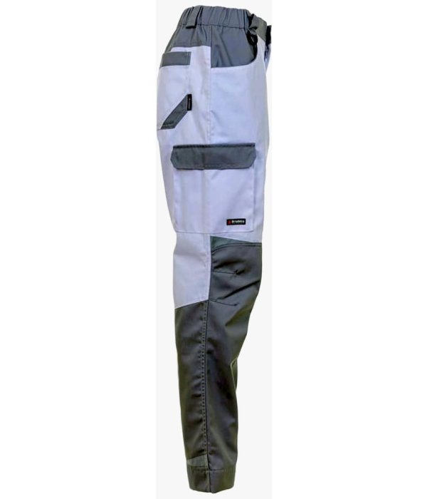 Брюки летние женские Brodeks KS328, белый, серый