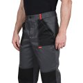 Костюм СИРИУС-ЛИГОР-2 куртка, брюки, т.серый с красным и черным, СОП, 245 г/м2, 80%ПЭ, 20%ХБ