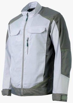 Куртка летняя мужская Brodeks KS202, белый, серый