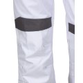 Костюм СИРИУС-ЦИТРИН куртка, брюки белый со средне-серым, 245 г/м2, 65%ПЭ, 35%ХБ