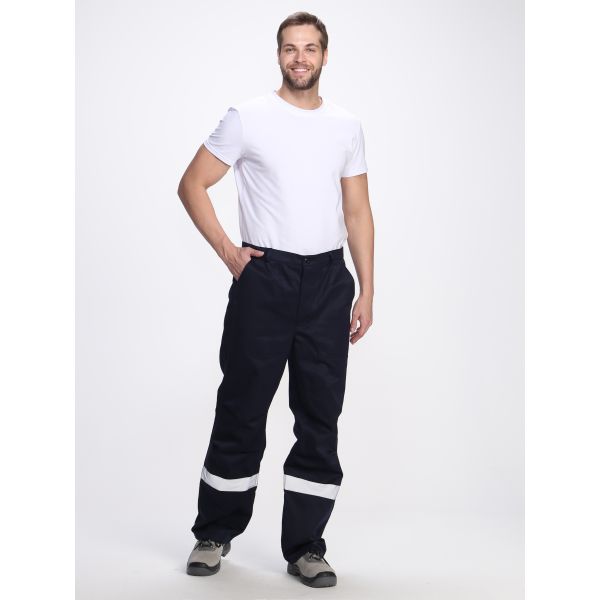 Костюм Фаворит-1 СОП усиленный IMP, ткань Смесовая, 210 г/м2, куртка, брюки, цвет тёмно-синий, васильковый, красный